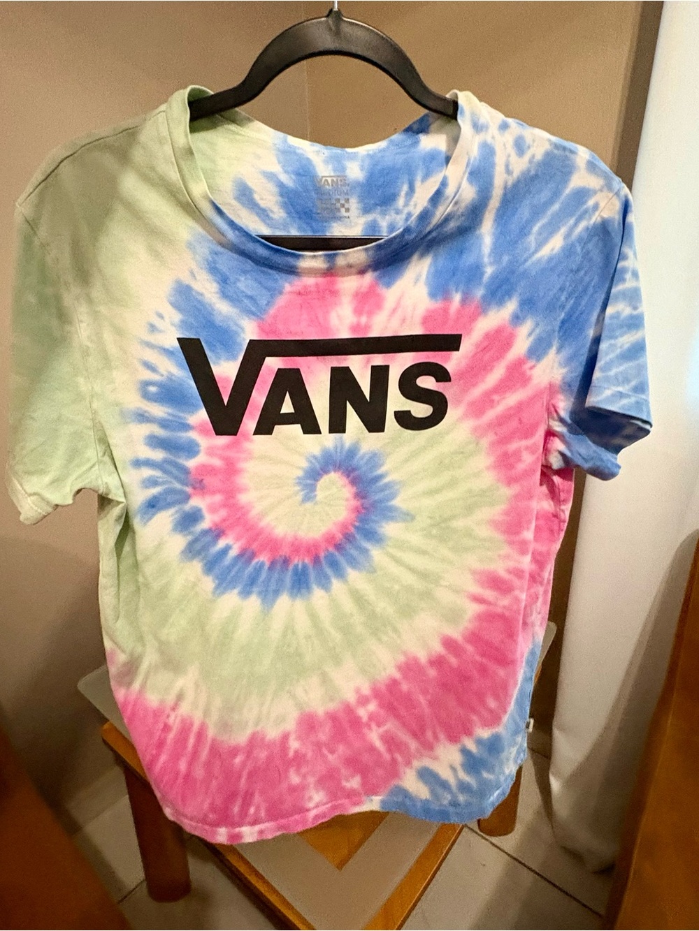 Vans Tie-Dye Graphic Tee - Pastel Swirl Skater Vibe